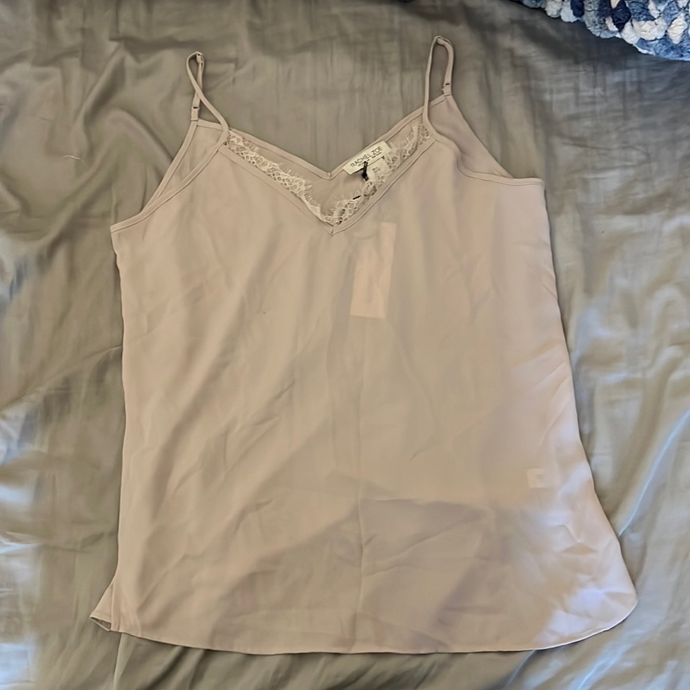 Rachel Zoe Slate pink lace small tank top. New with tag
